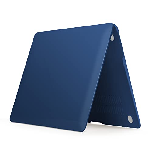Ibenzer Compatible With Old Version Macbook Air 13 Inch Case (2010-2017 Release). Models: A1466 / A1369, Plastic Hard Shell Case With Keyboard Cover For Mac Air 13, Navy Blue, A13Nvbl+1 #TOP4