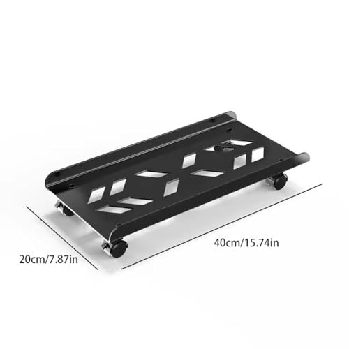 Soporte para CPU con base removible para gabinete de computadora de escritorio con ruedas giratorias para oficina en casa miniatura 2