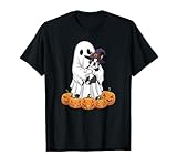 Photo Gallery ghost boston terrier zucca halloween bambini uomo donna maglietta Photo Gallery ghost boston terrier zucca halloween bambini uomo donna maglietta