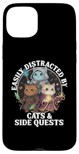 Cats Side Quest Disturted  ʔ ȃ[A X}zP[X iPhone 15 Plus p