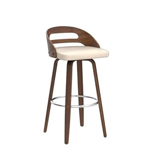Bar Stools Set of 2, Swivel Bar Height Stools with Low Back, Wood Bar Chairs with Soft Cushion Seat, 24.6-Inch Seat Height (Beige, 26" Counter Height) Bar Stools Set of 2 Swivel Bar Height Stools with Low Back Wood Bar Chairs with Soft Cushion Seat 246 Inch Seat Height Beige 26 Counter Height