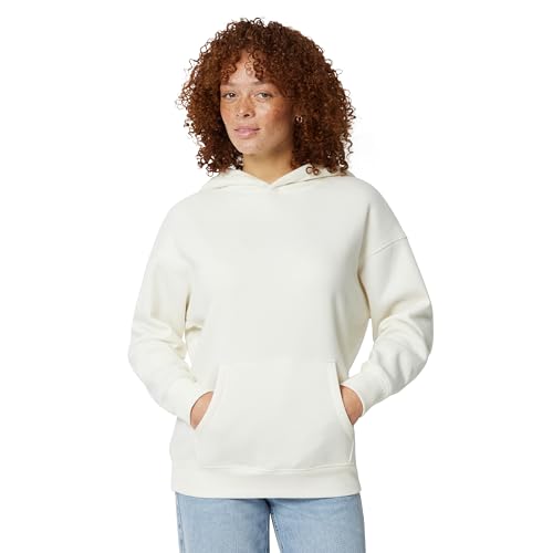 Amazon Essentials Women's Oversized-Fit Fleece Hoodie, Cream, Medium