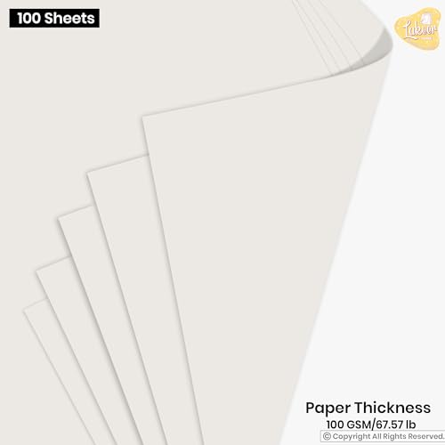 Image of Lakeer A4 Off White Drawing Paper - 100 GSM, 100 Sheets, Smooth Texture, Acid-Free, Ideal for Drawing, Sketching, Painting, Calligraphy, Etc.