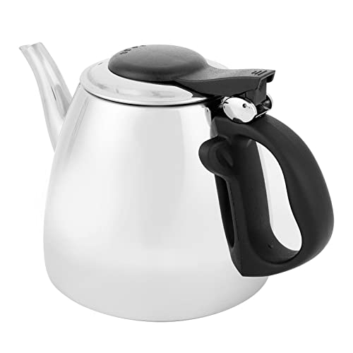 Vvikizy 1,2L Pot de Ebullición de Agua, Tetera de Fondo Plano de Acero Inoxidable Calefacción Rápida y Hervidero de Agua de Alta Eficiencia No Manija sin Deslizamiento y Diseño de té de