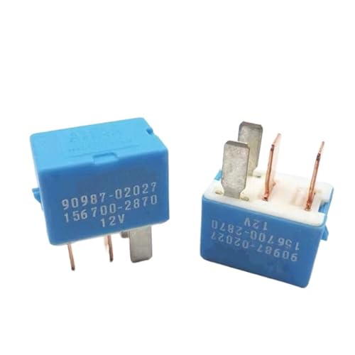 Relais 90987-02027 156700-2870 universel 12V 4 broches pour véhicule - 2 pièces