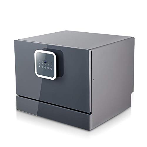 TischgeschirrspüLer Schwarz, 2-In-1-GeschirrspüLer mit Touchscreen, Intelligente HaushaltsbüRsten-GeschirrspüLmaschine für Geschirr