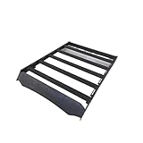 HTZLCO Baca de Techo de Acero Negro for Toyota Tacoma 2024, Modelo 4x4, Últimos Modelos, 2024, Universal, con rieles elevados y Barras transversales.