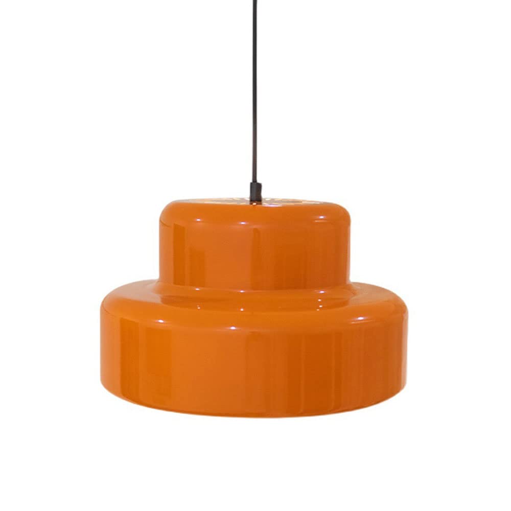 Lampe Suspendue Orange en Métal de Style Nordic Iron Art