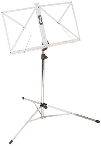 Stagg MUSA3CR Collapsible & Foldable 3-Section Music Stand with Tote Bag - Chrome
