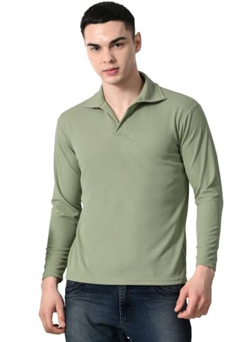 Image of Men Polo Collar Neck Full Sleeve's Tshirt