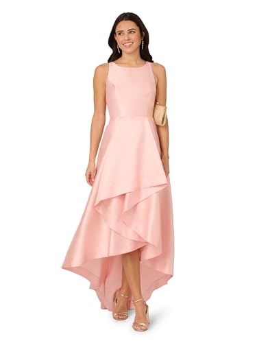 Image of Adrianna Papell Womens Mikado High-Low Gown