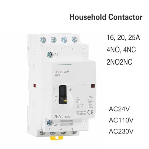 Contacteur modulaire 16A avec interrupteur manuel 4NO - 2