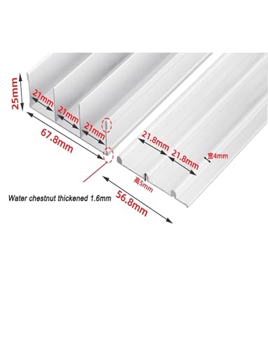Kit de riel para puerta corredera de 3 pistas, sistema de riel de aleación de aluminio para armarios y divisiones, 170 cm / 5.6ft, acabado negro elegante