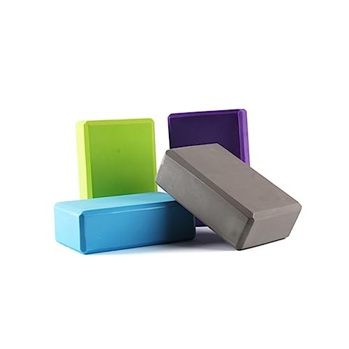 GALPADA 2Pcs Eva Yoga Blocks High Density Rectangular Yoga Cushions Skid Accessories for Home Use for Beginners Physical Therapy Grey