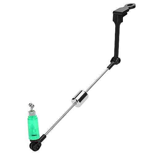 tomvorks Fishing Bite Alarm Signal Device Hanger Swing Bite Indicators, Prevents False Alarms, Compatible with Various Diameters, Stainless Steel and Plastic Material, Easy Warning, for