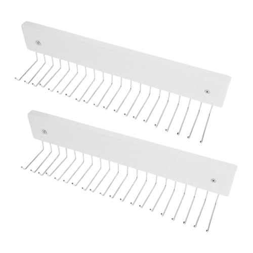 Ipetboom 2pcs Wall Mounted Belt and Tie Organizer with Rotating Design Space Saving Closet Rack for Stylish Hooks for Belts Ties and Scarves Storage