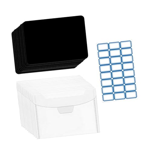 SM SunniMix Rubber Sheets Paper Craft with Label Sticker Gift Smooth DIY Scrapbooking with Storage Bag for Classroom Office Home Souvenir, 12 Pieces Sheets