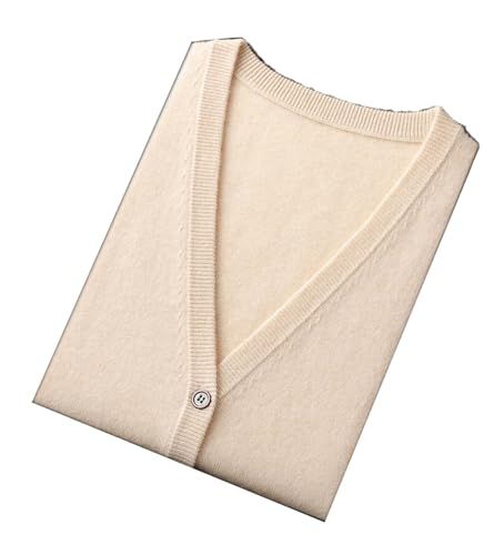 Men's Cashmere Cardigan Vest V-Neck Sweater Sleeveless Knitwear Pockets Casual Waistcoat