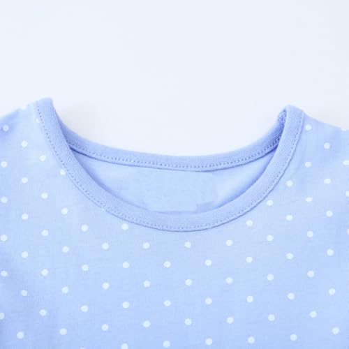 Youlebao Toddler Girls Cotton Embroidery Applique Short Sleeve Casual Dress3