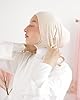 Bonnet sous Hijab Anti-Glisse Jersey en Fibres de Bambou Naturelles Respirant & hypoallergénique pour Femme Musulmane voilée SH-7 (Beige) #4