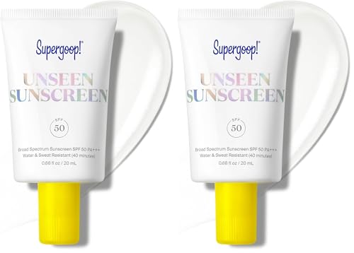 Image of Supergoop! Unseen Sunscreen - Clear & Invisible Face Sunscreen + Broad Spectrum + Makeup-Gripping Primer - Weightless, Scentless, Oil Free - For All Skin Types & Tones