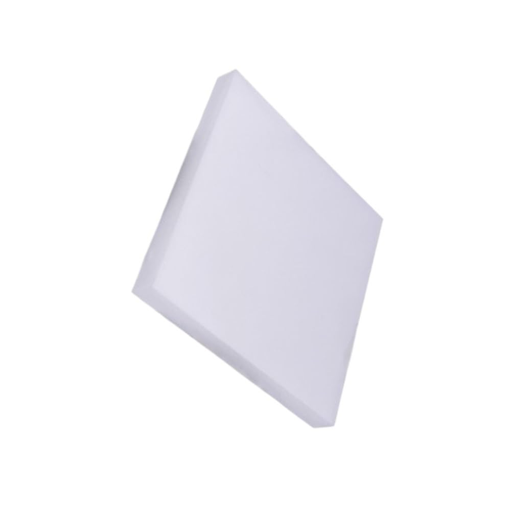 Zestaw 2 płyt POM Płaska kwadratowa prostokątna obróbka 5 mm-10 mm Czarny biały Wiele rozmiarów(WHITE,100x100x10mm)