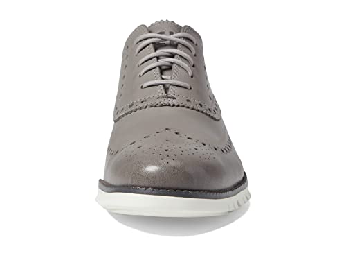 Image of Cole Haan Men's Zerogrand Wingtip Oxford, Ironstone Egret, 13.5 US