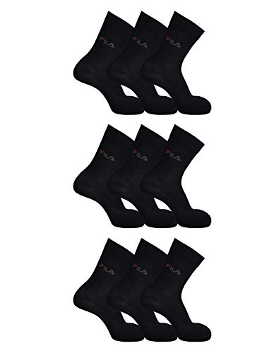 Chaussettes FILA unies de sport : l'excellence du confort quotidien en lot de 9 paires