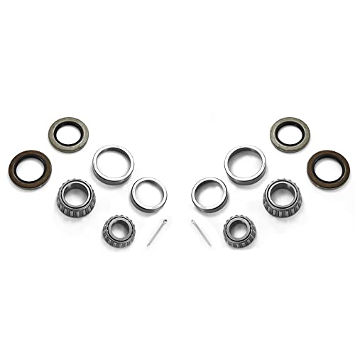 Sturdy Built (2) Trailer Wheel Bearings Kit 8 Bolt 1 1/4 (14125A) x1 3/4 (25580) with Seals