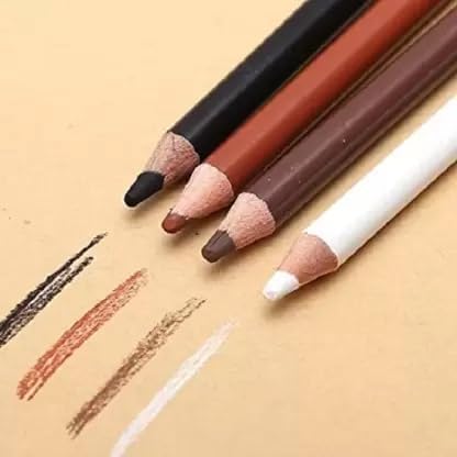 ARROLLIANT Classic Soft Charcoal Pastel Pencil Set Of 4 Pc