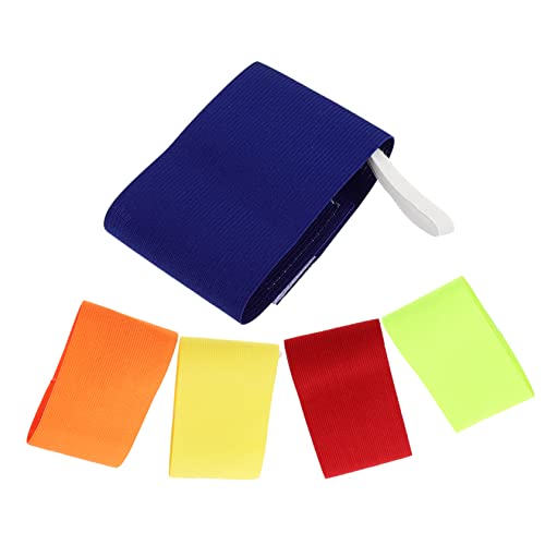 5pcs Football Armband Captain Armband Portable Sports Armbands Football Arm Band Captain Band Captain Arm Bands Leader Band Armbands for Game Leader Armband