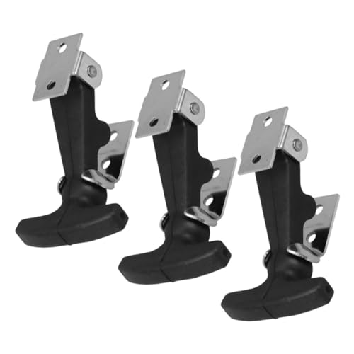Tofficu 3 Piezas Cerraduras Flexibles de Goma con Asa T para Caja de Herramientas Capó de Motor y Escotilla de Barco Resistente y Fácil de Instalar