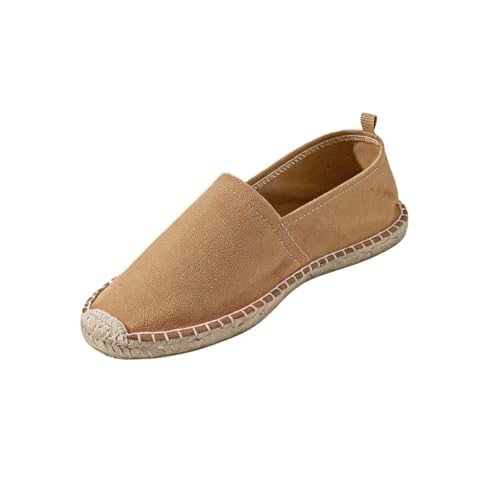 Alpargatas para Hombre Estilo Casual Slip-On Zapatos Cómodos Transpirables Tipo Mocasin Verano, Diseño Ligero y Antideslizante, Ideal para Exterior (Marrón 43) Alpargatas para Hombre Estilo Casual Slip-On Zapatos Cómodos Transpirables Tipo Mocasin Verano, Diseño Ligero y Antideslizante, Ideal para Exterior (Marrón 43)