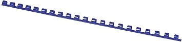 تجليد منتجات المكتب A4 8mm 45 أوراق 100 قطعة أزرق / عرض تقديمي / نوع 21 حلقات / عرق / مادة بلاستيكية / لون أزرق / تنسيق- A4 / مقاس 8 مم