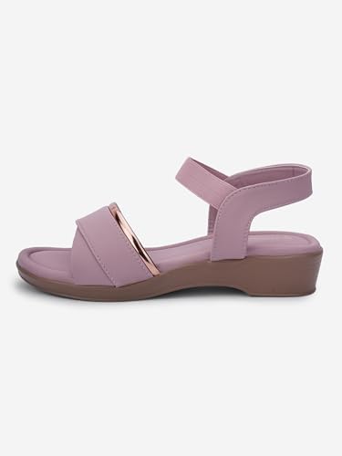 Image of SKOLL Wedges Heels Sandals For Women, Comfortable Heel, Ankle Straps