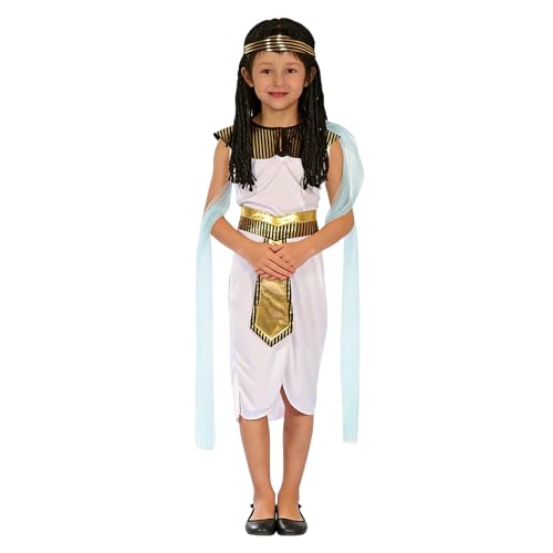 Genérico Disfraz Medieval Niña Cleopatra De El Cairo. Traje De Cosplay Egipcio Para Niños En Fiestas. Ropa Baile Máscaras. Disfraz Carnaval Princesa Del Desierto