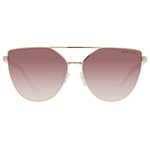 Guess By Marciano GM0778 Sunglasses - Gold Frame, Gradient Brown Lenses, 59 mm Lens GM07785932F3