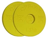 CFF 1.5 kg Competition Rubber Fractional Weight Plates - Pair…