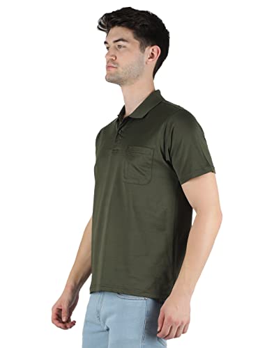 Image of Monte Carlo Mens White Plain Collar T-Shirt |22203606-1