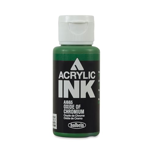 Holbein Encre acrylique Oxyde de chrome liquide opaque de 30ml pour artistes