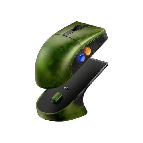 Image of 8Bitdo Retro R8 Mouse with Charging Dock, PAW 3395 Optical Sensor DPI 26K, 4K Polling Rate, Programmable Buttons, Kailh Sword GM X Micro Switches, Ambidextrous - Xbox Edition (Officially Licensed)