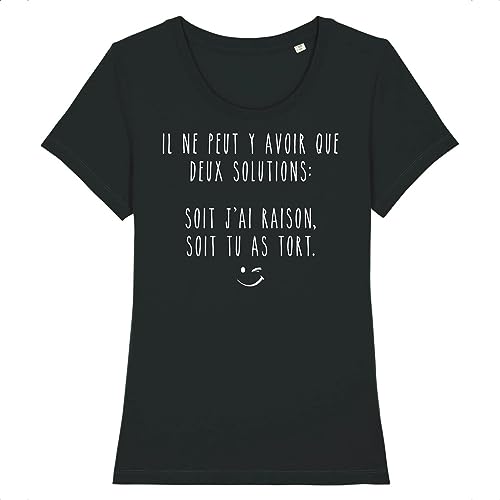 Tee shirt J'ai Raison pour femme en coton bio premium fabriqué en France