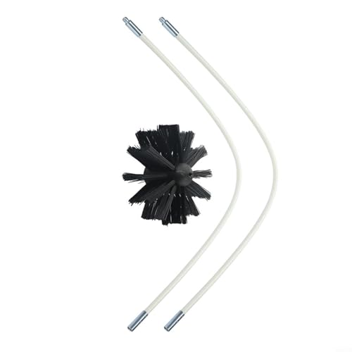 Sistema extensible de limpieza de chimenea elimina eficazmente la pelusa con el cepillo de barrido y las varillas