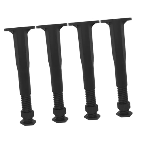 VILLCASE 4Pcs Adjustable Height Bed Frame Support Legs Durable Shaped Bed Replacement Legs Adjustable to Easy Installation Sturdy Foundation for Bed Frame Furniture