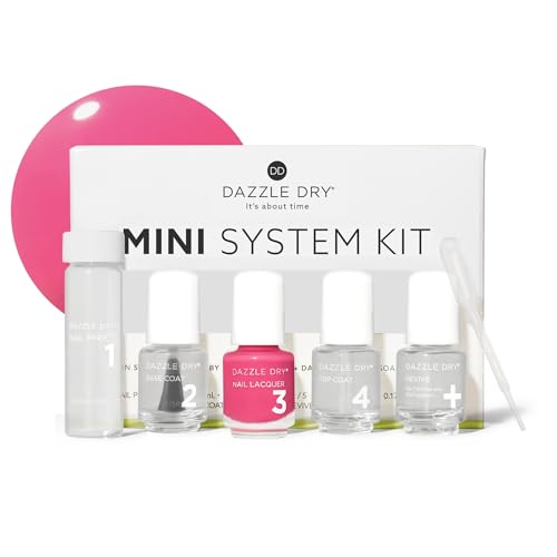 Dazzle Dry Mini Kit – Raspberry Crème – 4 Step System (5 Piece Kit)