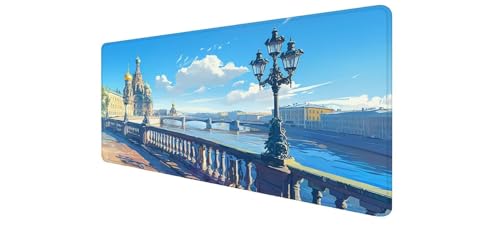 Tapis de souris gaming antidérapant de 900x500 mm pour PC