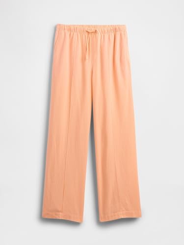 Image of Gap Womens Wide Leg Linen Pull on Pant