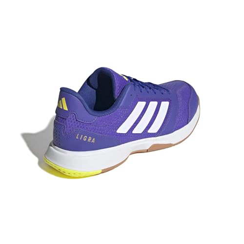 adidas Herren Ligra 8 Mens Indoor Shoes, Solar Purple/FTWR White/Solar Lemon, 43 1/3 EU – Ansicht 6