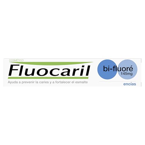 Fluocaril Bi-Fluoré 145 mg Pasta Dentífrica Anticaries Encías Esmalte Reforzado, Dientes Fuertes, Eficacia Clínicamente Probada, previene y mantiene unas encías sanas 75ml