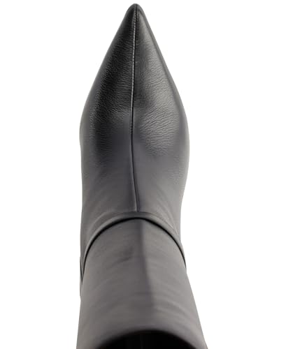 KARL LAGERFELD Women's Sharina Mid-Calf Heeled Bootie Ankle Boot4